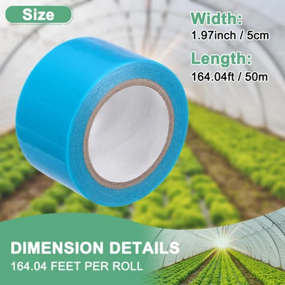 Unique Bargains Polyethylene Repair Waterproof UV-resistant Plastic Tape Thickness 6 Mil 1 Pc 2 Unique Bargains Polyethylene Repair Waterproof UV-resistant Plastic Tape Thickness 6 Mil 1 Pc - Image 2