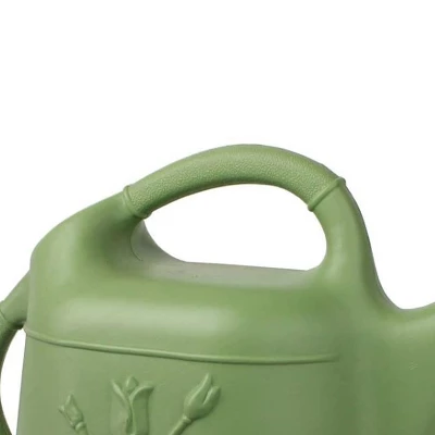 Union Products 63066 2 Gallon Plastic Indoor/Outdoor Watering Can W/ Tulip Design For Garden, Potted Plants, & Patio Pots, Sage Green Color, 2 Pack 2 Union Products 63066 2 Gallon Plastic Indoor/Outdoor Watering Can W/ Tulip Design For Garden, Potted Plants, & Patio Pots, Sage Green Color, 2 Pack - Image 2