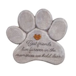 Evergreen 11" Paw Shaped Pet Memorial Garden Stone, Best Friends Live Forever 12 Evergreen 11" Paw Shaped Pet Memorial Garden Stone, Best Friends Live Forever -D'Eco Store GUEST 01aa3797 8271 468d bf29 29a9a1807a28