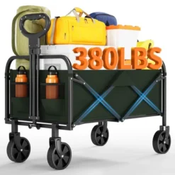 GustoWave Wagons Carts Foldable, GarveeLife Utility Collapsible Wagon With All-Terrain Wheels, Drink Holders & Adjustable Handle 18 GustoWave Wagons Carts Foldable, GarveeLife Utility Collapsible Wagon With All-Terrain Wheels, Drink Holders & Adjustable Handle -D'Eco Store GUEST 02b3b4d2 d308 4e6c 8277 5659be603cb6