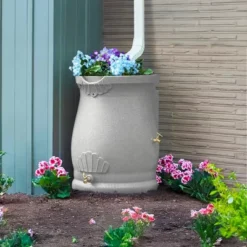 Good Ideas Rain Wizard 50 Gallon Rain Saver Barrel Water Storage Urn With Planter Space And 2 Brass Spigots, Light Granite (2 Pack) 8 Good Ideas Rain Wizard 50 Gallon Rain Saver Barrel Water Storage Urn With Planter Space And 2 Brass Spigots, Light Granite (2 Pack) -D'Eco Store GUEST 045a894d 6f2b 4e67 ab34 7a581b84e138