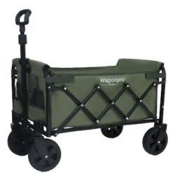 Expandable Dual-Layer Utility Wagon With 100% Extra Space - Grocery CartSupports 225lbs, Army Green -D'Eco Store GUEST 056a5912 df11 4e69 a3f8 d647906e1415