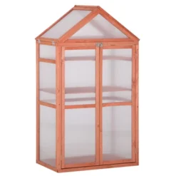 Outsunny 32" X 19" X 54" Garden Wood Cold Frame Greenhouse Flower Planter With Adjustable Shelves, Double Doors 16 Outsunny 32" X 19" X 54" Garden Wood Cold Frame Greenhouse Flower Planter With Adjustable Shelves, Double Doors -D'Eco Store GUEST 0652b284 0fc6 4fce bc7b 6f530ae336ee