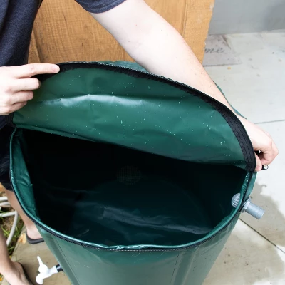 Lehman's Collapsible Rain Barrel, Durable Water Storage For Garden Irrigation, Space-Saving And Easy To Use, 66 Gallon Capacity 1 Lehman's Collapsible Rain Barrel, Durable Water Storage For Garden Irrigation, Space-Saving And Easy To Use, 66 Gallon Capacity