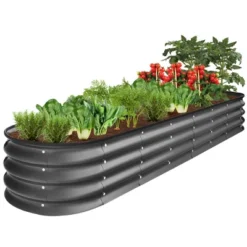 Best Choice Products 8x2x1ft Outdoor Metal Raised Oval Garden Bed, Planter Box For Vegetables, Flowers 15 Best Choice Products 8x2x1ft Outdoor Metal Raised Oval Garden Bed, Planter Box For Vegetables, Flowers -D'Eco Store GUEST 08093b70 0a70 4574 888a fdd2a1ce8bd1