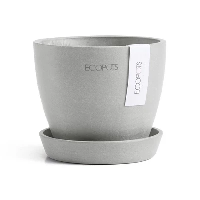 Ecopots Antwerp Mini Durable Modern Round Indoor/Outdoor Recycled-Based Composite Flower Pot Planter 7 Ecopots Antwerp Mini Durable Modern Round Indoor/Outdoor Recycled-Based Composite Flower Pot Planter - Image 7