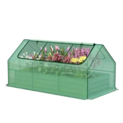 Aoodor 6 X 3 X 1 Ft Raised Garden Bed With Mini Greenhouse Kit, Metal Planter Box With 2 Roll-Up Zipper Doors For Vegetables, Herbs, And Flowers 15 Aoodor 6 X 3 X 1 Ft Raised Garden Bed With Mini Greenhouse Kit, Metal Planter Box With 2 Roll-Up Zipper Doors For Vegetables, Herbs, And Flowers -D'Eco Store GUEST 09998069 5391 4014 82dc 7c93887c00a2