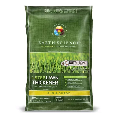 Earth Science 1 Step Sun And Shade Lawn Thickener Seed With Nutri Lock Technology And All Natural Seed For Lawn And Gardening Essentials, 12 Pounds 6 Earth Science 1 Step Sun And Shade Lawn Thickener Seed With Nutri Lock Technology And All Natural Seed For Lawn And Gardening Essentials, 12 Pounds - Image 6