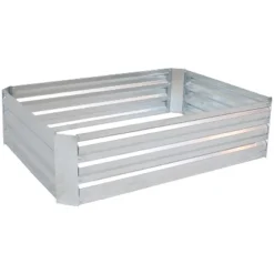 Sunnydaze Decor Sunnydaze Raised Corrugated Galvanized Steel Rectangle Garden Bed For Plants, Vegetables, And Flowers - 47" W X 11.75" H 16 Sunnydaze Decor Sunnydaze Raised Corrugated Galvanized Steel Rectangle Garden Bed For Plants, Vegetables, And Flowers - 47" W X 11.75" H -D'Eco Store GUEST 0d07f58b c0d3 484d 8df0 ef6c67385dda