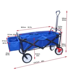 Folding Wagon Garden Shopping Beach Cart (Blue Colour) 11 Folding Wagon Garden Shopping Beach Cart (Blue Colour) -D'Eco Store GUEST 0d9d18dc 9b16 45e7 af1e 4f682d7f02ae