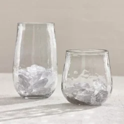 Split P Textured Tall Beverage Glass Set Of 4