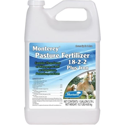 Monterey Pasture Fertilizer Plus Iron 18-2-2 1 Monterey Pasture Fertilizer Plus Iron 18-2-2