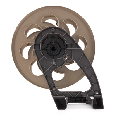 Suncast CPLSTA125B 125' Wall-Mounted Side Tracker Garden Hose Reel For 5/8" Hose With Guide For Patio Or Garden, Dark Taupe 4 Suncast CPLSTA125B 125' Wall-Mounted Side Tracker Garden Hose Reel For 5/8" Hose With Guide For Patio Or Garden, Dark Taupe - Image 4
