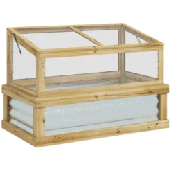 Outsunny Raised Garden Bed With Polycarbonate Greenhouse, Lean To Wooden Cold Frame Greenhouse, Flower Planter Protection, 41"x22.5"x28.25" 13 Outsunny Raised Garden Bed With Polycarbonate Greenhouse, Lean To Wooden Cold Frame Greenhouse, Flower Planter Protection, 41"x22.5"x28.25" -D'Eco Store GUEST 125a5b71 14b3 4ed3 97fd 5b8385112291