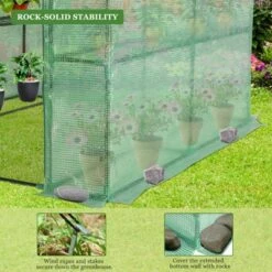 Walk-in Greenhouse For Outdoors, 58"x58"x75" Plant House With 8-Tier Grid Shelves For Seed Starting & Potted Plants 17 Walk-in Greenhouse For Outdoors, 58"x58"x75" Plant House With 8-Tier Grid Shelves For Seed Starting & Potted Plants -D'Eco Store GUEST 13ebe3bc 1015 47d1 a82b 6b3ab2c378b8