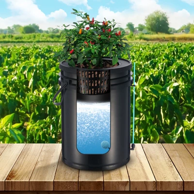 VEVOR DWC Hydroponics Grow System, Hydroponic Growing System With Top Drip Kit, Deep Water Culture 5-Gallon 2 Buckets, With Air Pump, Black 1 VEVOR DWC Hydroponics Grow System, Hydroponic Growing System With Top Drip Kit, Deep Water Culture 5-Gallon 2 Buckets, With Air Pump, Black