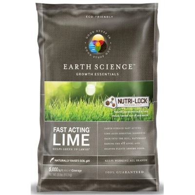 Earth Science Fast Acting Lime (5,000 Sq Ft), 25lbs 1 Earth Science Fast Acting Lime (5,000 Sq Ft), 25lbs