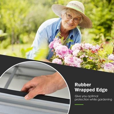 Costway Raised Garden Bed Large Metal Planter Box Kit For Vegetable Herb 6' X 3' X 2' 4 Costway Raised Garden Bed Large Metal Planter Box Kit For Vegetable Herb 6' X 3' X 2' - Image 4