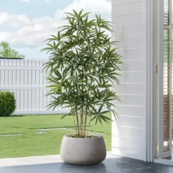 LuxenHome Rustic Indoor/Outdoor Planter – Round MgO Pot With Ribbed Texture 10 LuxenHome Rustic Indoor/Outdoor Planter – Round MgO Pot With Ribbed Texture -D'Eco Store GUEST 187baa8c ba49 4124 80b2 8b8f7d2e5d66