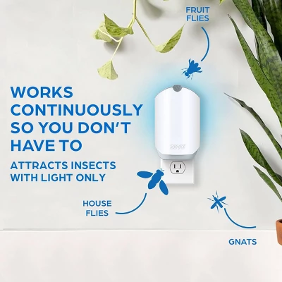 Zevo Indoor Flying Insect Trap Starter Kit For Fruit Flies, Gnats, And House Flies - 4ct 1 Zevo Indoor Flying Insect Trap Starter Kit For Fruit Flies, Gnats, And House Flies - 4ct