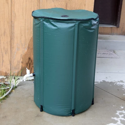 Lehman's Collapsible Rain Barrel, Durable Water Storage For Garden Irrigation, Space-Saving And Easy To Use, 66 Gallon Capacity 3 Lehman's Collapsible Rain Barrel, Durable Water Storage For Garden Irrigation, Space-Saving And Easy To Use, 66 Gallon Capacity - Image 3