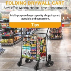 Utility Cart, Heavy Duty 110LB Capacity Folding Cart - Stair-Climbing 360¡ã Wheels For Groceries/Laundry/Multi-Floor Transport 10 Utility Cart, Heavy Duty 110LB Capacity Folding Cart - Stair-Climbing 360¡ã Wheels For Groceries/Laundry/Multi-Floor Transport -D'Eco Store GUEST 1c2d409d e2c1 444d bafd fab5fb1f303a