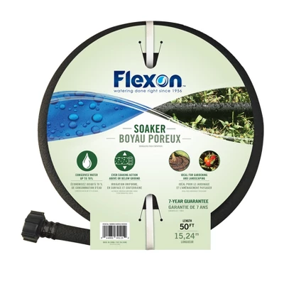 Flexon 50ft Soaker Hose For Garden & Landscaping 4 Flexon 50ft Soaker Hose For Garden & Landscaping - Image 4