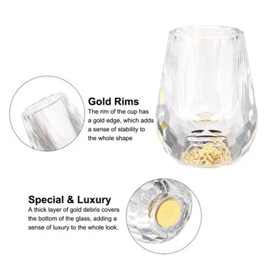 Unique Bargains Diamond Surface Polystyrene Lightweight Shot Glasses 2 Pcs 2 Unique Bargains Diamond Surface Polystyrene Lightweight Shot Glasses 2 Pcs - Image 2