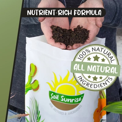Soil Sunrise Terra-Preta Inspired Potting Soil, Biochar-Enriched Sustainable Mix For Indoor/Outdoor Plants 3 Soil Sunrise Terra-Preta Inspired Potting Soil, Biochar-Enriched Sustainable Mix For Indoor/Outdoor Plants - Image 3