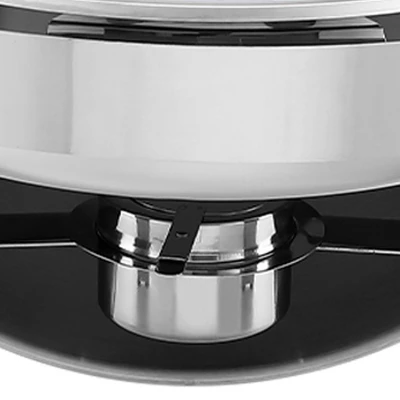 WhizMax 6.8 Quart Roll Top Chafing Dish Buffet Set With Visible Window, Round Stainless Steel Set 7 WhizMax 6.8 Quart Roll Top Chafing Dish Buffet Set With Visible Window, Round Stainless Steel Set - Image 7