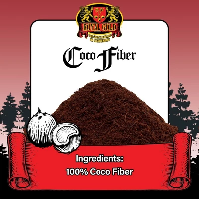 Royal Gold Coco Fiber Soilless Growing Planting Medium For Gardening, 1.76 Cu Ft 1 Royal Gold Coco Fiber Soilless Growing Planting Medium For Gardening, 1.76 Cu Ft