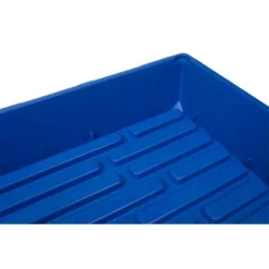 SUNPACK 10” X 20” Mega Plastic Seed Starting Tray, Blue, 2.5”