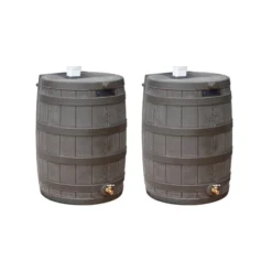 Good Ideas Rain Wizard 50 Gallon Rain Barrel Water Collector, Oak (2 Pack) 11 Good Ideas Rain Wizard 50 Gallon Rain Barrel Water Collector, Oak (2 Pack) -D'Eco Store GUEST 2510ae37 3a77 4f18 8167 aff7887552d6