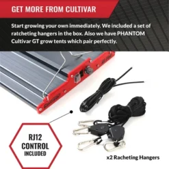 PHANTOM Cultivar GL250 250 Watt 120 Volt Plug LED Aluminum Grow Tent Lamp Compact Plant Light Fixture For Indoor Cultivation, Red 9 PHANTOM Cultivar GL250 250 Watt 120 Volt Plug LED Aluminum Grow Tent Lamp Compact Plant Light Fixture For Indoor Cultivation, Red -D'Eco Store GUEST 25a3b49a ea81 4399 9d41 3c04b7887bae