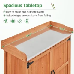 Yaheetech Outdoor Garden Potting Bench Table With Cabinet 13 Yaheetech Outdoor Garden Potting Bench Table With Cabinet -D'Eco Store GUEST 25b904d4 6e03 48c2 8f01 764e3ac4ecde