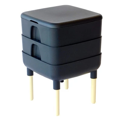 FCMP Outdoor The Essential Living Worm Composter 6 Gallon Resin Composting Bin System Indoor Modern Compost Storage W/2 Trays For Garden & Home 7 FCMP Outdoor The Essential Living Worm Composter 6 Gallon Resin Composting Bin System Indoor Modern Compost Storage W/2 Trays For Garden & Home - Image 7