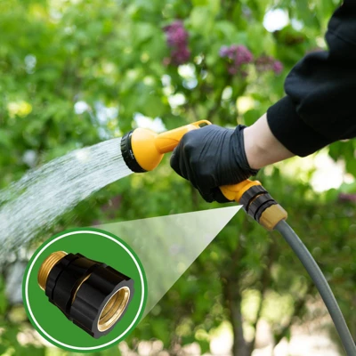 INFURNIC Hose Valves And Connectors Quick Connect Hose Fittings Male/Female Set, 3/4 Inch Aluminum Garden Hose Fitting Water Hose Connector (8 Set) 2 INFURNIC Hose Valves And Connectors Quick Connect Hose Fittings Male/Female Set, 3/4 Inch Aluminum Garden Hose Fitting Water Hose Connector (8 Set) - Image 2