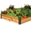 3' X 3' Cedar Raised Bed Kit With Aluminum Metal Corners