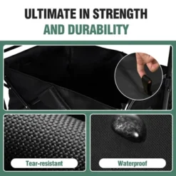 100L Collapsible Folding Beach Wagon Cart With 220Lbs Large Capacity, Wagons Carts Heavy Duty Foldable With Big Wheels For Sand, Garden, Camping 17 100L Collapsible Folding Beach Wagon Cart With 220Lbs Large Capacity, Wagons Carts Heavy Duty Foldable With Big Wheels For Sand, Garden, Camping -D'Eco Store GUEST 284ca754 7faa 403f 9837 b9761180b77a