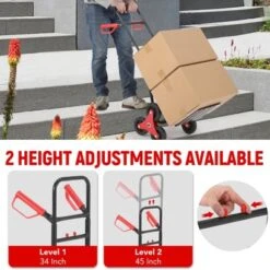 Stair Climbing Dolly, 330 Lbs Weight Capacity, Foldable Hand Truck With 6 Rubber Wheels -D'Eco Store GUEST 2a379b83 0a1b 4243 b717 4f4e19558c76
