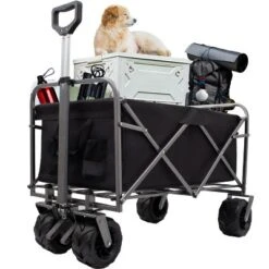 Folding Wagon, Heavy Duty Utility Beach Wagon Cart For Sand 17 Folding Wagon, Heavy Duty Utility Beach Wagon Cart For Sand -D'Eco Store GUEST 2dcd425f 75f8 48ce 9d12 94d53ae15ad7