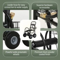 FDW Hose Reel Hold Up To 300 Ft Heavy Duty Garden Hose Reel For Garden Lawn Yard 11 FDW Hose Reel Hold Up To 300 Ft Heavy Duty Garden Hose Reel For Garden Lawn Yard -D'Eco Store GUEST 2ea784a1 6ee5 4239 b144 d1d76b166326