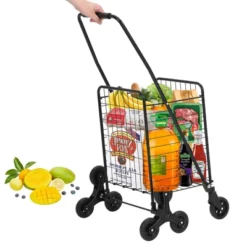 Utility Cart, Heavy Duty 110LB Capacity Folding Cart - Stair-Climbing 360¡ã Wheels For Groceries/Laundry/Multi-Floor Transport 15 Utility Cart, Heavy Duty 110LB Capacity Folding Cart - Stair-Climbing 360¡ã Wheels For Groceries/Laundry/Multi-Floor Transport -D'Eco Store GUEST 308ab860 8c3a 48c4 a47b 73509b5b8587