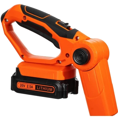 Ukoke Cordless Tiller Cultivator, 20V 2.5Ah Battery, 280 RPM, 24 Steel Blades, 5" Deep X 7.8" Wide Tilling Path, Orange, ST1902 6 Ukoke Cordless Tiller Cultivator, 20V 2.5Ah Battery, 280 RPM, 24 Steel Blades, 5" Deep X 7.8" Wide Tilling Path, Orange, ST1902 - Image 6