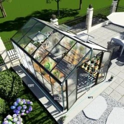 AMERLIFE Polycarbonate Greenhouse, Quick-Connect Frame, 4 Vents, Swing Lock Door 10 AMERLIFE Polycarbonate Greenhouse, Quick-Connect Frame, 4 Vents, Swing Lock Door -D'Eco Store GUEST 34e8d3c6 6829 4ed5 b7d5 6ff6d023e973