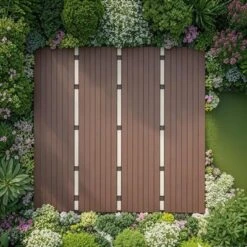 12"x12" Square Plastic Interlocking Deck Tiles,44 Pack Patio Deck Tiles, Outdoor And Indoor Patio Decking Tiles For Poolside Balcony Backyard 9 12"x12" Square Plastic Interlocking Deck Tiles,44 Pack Patio Deck Tiles, Outdoor And Indoor Patio Decking Tiles For Poolside Balcony Backyard -D'Eco Store GUEST 3648a19c 5d30 4c2d 82d5 31f04c884db6