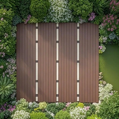 12"x12" Square Plastic Interlocking Deck Tiles,44 Pack Patio Deck Tiles, Outdoor And Indoor Patio Decking Tiles For Poolside Balcony Backyard 5 12"x12" Square Plastic Interlocking Deck Tiles,44 Pack Patio Deck Tiles, Outdoor And Indoor Patio Decking Tiles For Poolside Balcony Backyard - Image 5