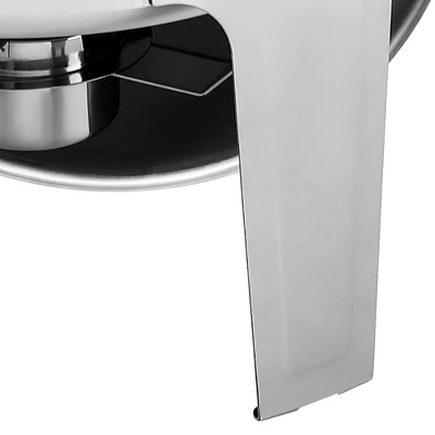 WhizMax 6.8 Quart Roll Top Chafing Dish Buffet Set With Visible Window, Round Stainless Steel Set 6 WhizMax 6.8 Quart Roll Top Chafing Dish Buffet Set With Visible Window, Round Stainless Steel Set - Image 6