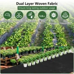 Woven Landscape Fabric, Weed Fabric Barrier, Double Layer, Garden Fabric Weed Barrier, Weed Control Fabric Ground Cover 13 Woven Landscape Fabric, Weed Fabric Barrier, Double Layer, Garden Fabric Weed Barrier, Weed Control Fabric Ground Cover -D'Eco Store GUEST 36ae9d7c 3278 47a4 b779 3256a4a3075c