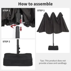 COZONY 15ft Double-Side Patio Umbrella - Extra Large Outdoor Market Umbrella With Crank & Ventilation 11 COZONY 15ft Double-Side Patio Umbrella - Extra Large Outdoor Market Umbrella With Crank & Ventilation -D'Eco Store GUEST 37bb5c09 2381 49f7 ad5e f73ec47ae753